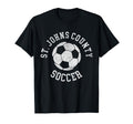 St Johns County Soccer Distressed 90S T-Shirt - Trendy Graphic Men Women - T-Shirt, Sweatshirt, Hoodie