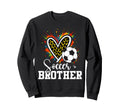 Soccer Brother Leopard Heart Colorful Sweatshirt - Aesthetic Graphic Unisex - T-Shirt, Sweatshirt, Hoodie