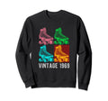 1969 Skater Roller Skating Skate Sweatshirt - Graphic Print for Adults - T-Shirt, Sweatshirt, Hoodie