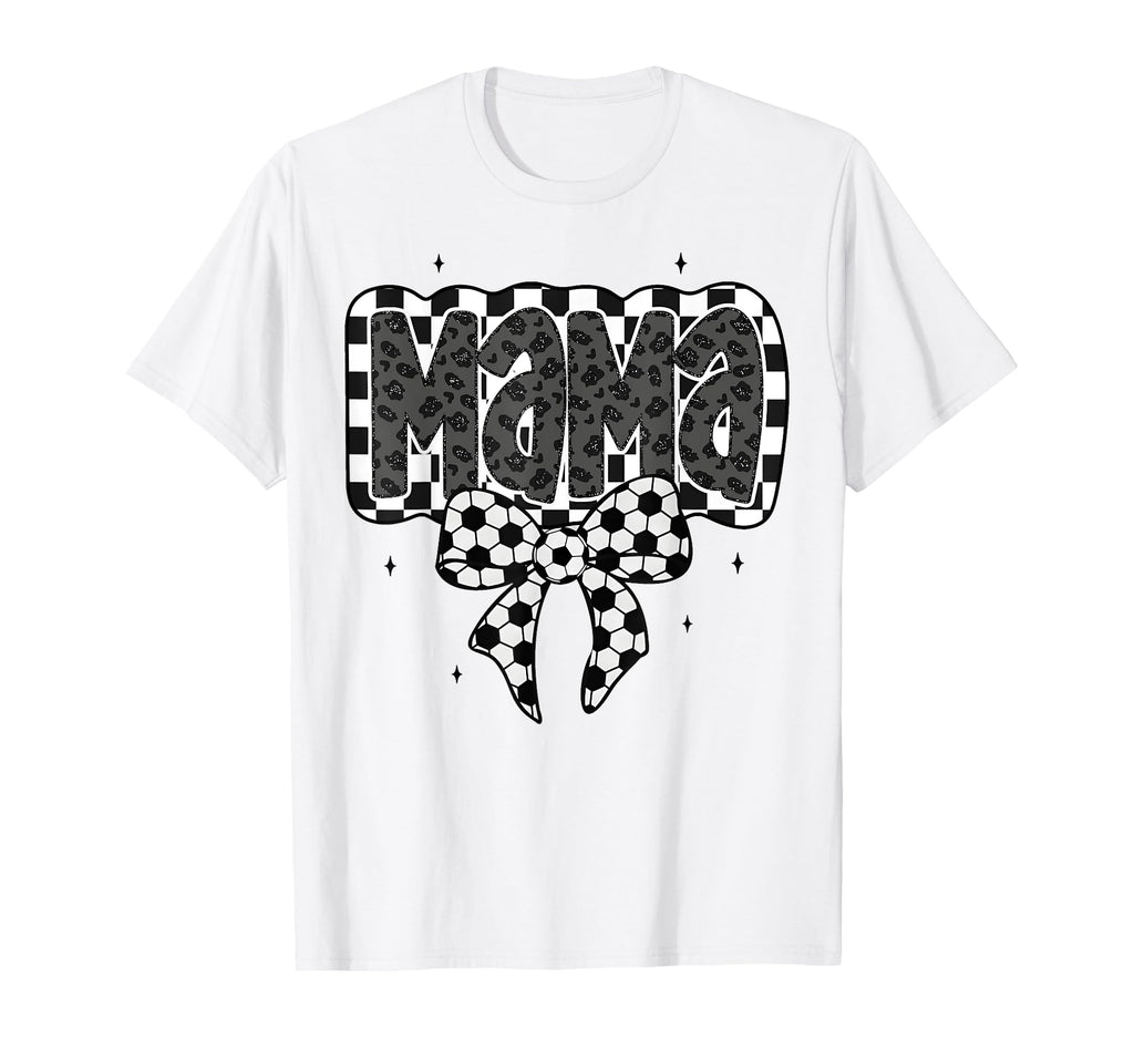 Soccer Mama Ball Coquette Bow Game T-Shirt - Minimalist Print for Adults - T-Shirt, Sweatshirt, Hoodie