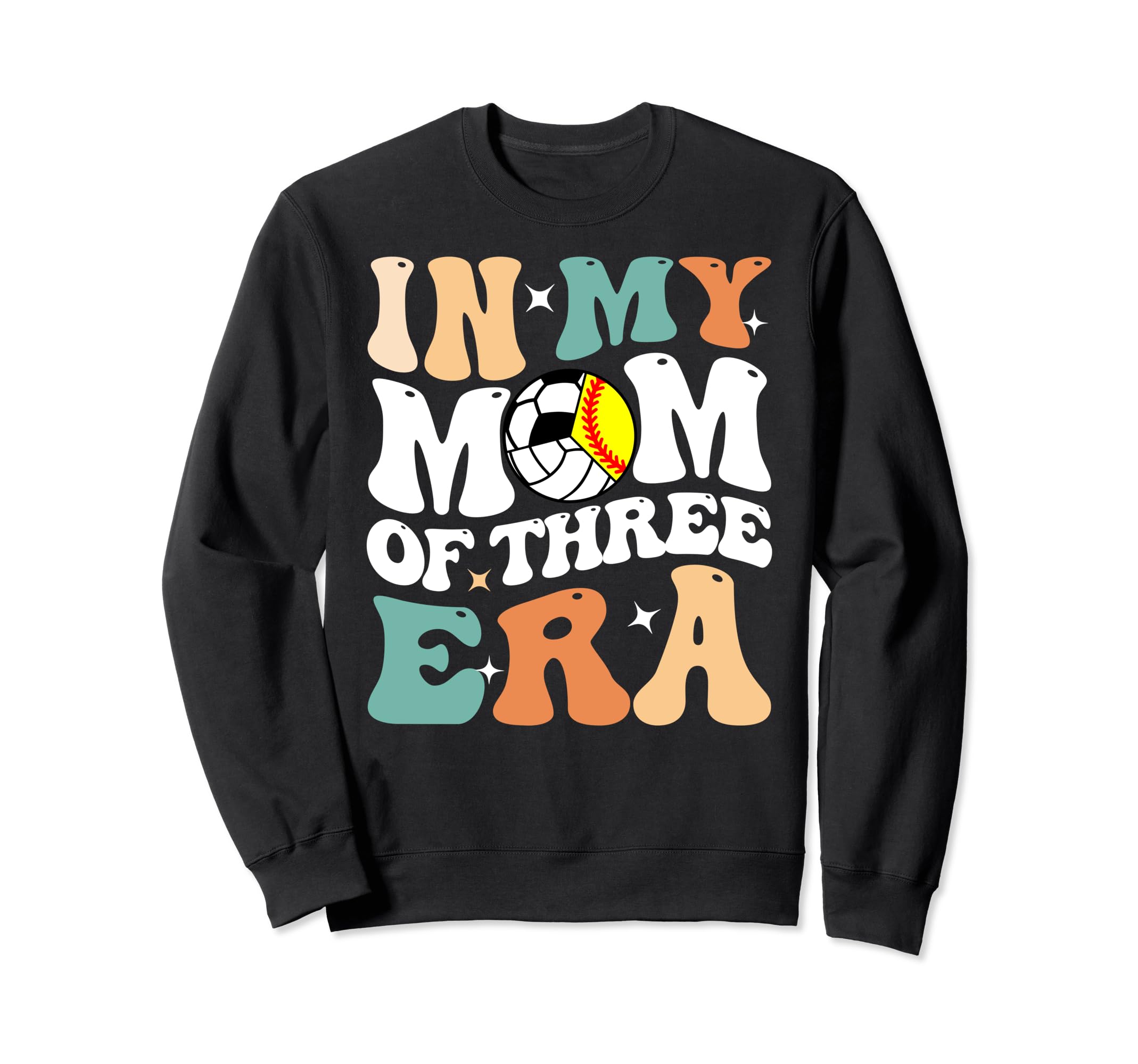My Mom Three Era Funny Softball Sweatshirt - Unique Graphic Unisex - T-Shirt, Sweatshirt, Hoodie