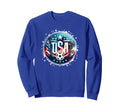 Womens Soccer American Flag Soccer Sweatshirt - Graphic Print Men Women - T-Shirt, Sweatshirt, Hoodie