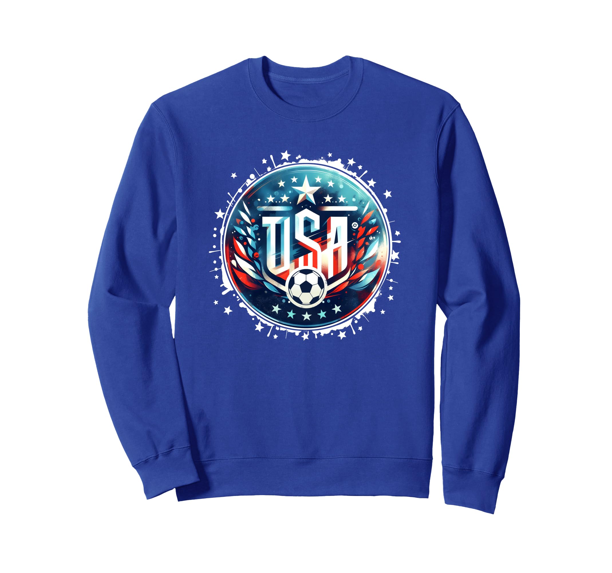 Womens Soccer American Flag Soccer Sweatshirt - Graphic Print Men Women - T-Shirt, Sweatshirt, Hoodie