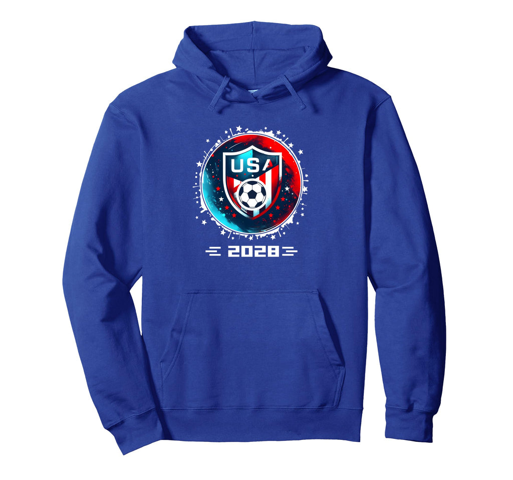 American Flag Soccer Soccer 2028 Hoodie - Minimalist Print Men Women - T-Shirt, Sweatshirt, Hoodie