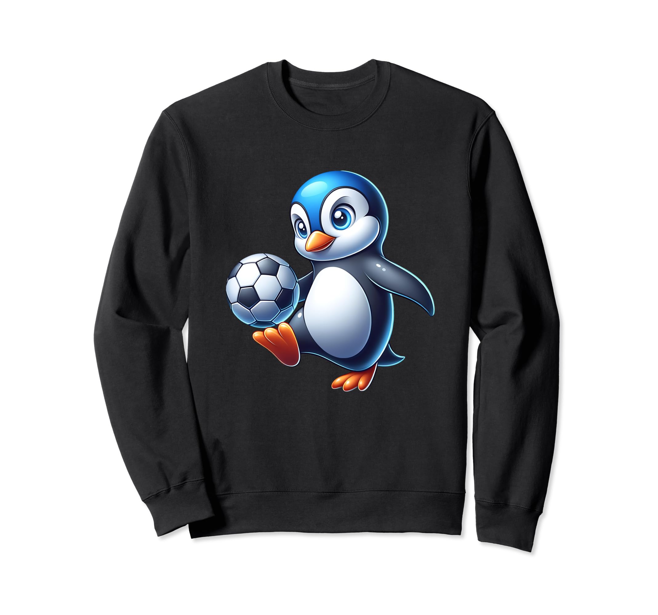 Penguin Bird Soccer Ball Champion Sweatshirt - Minimalist Print Men Women - T-Shirt, Sweatshirt, Hoodie