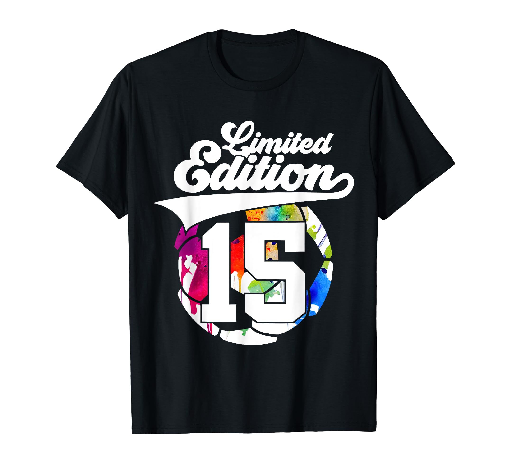 15 Years Soccer 15Th Birthday T-Shirt - Novelty Apparel Unisex - T-Shirt, Sweatshirt, Hoodie