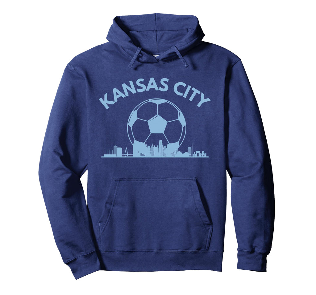 Kansas City Soccer Skyline Hoodie - Custom Art Print Unisex - T-Shirt, Sweatshirt, Hoodie