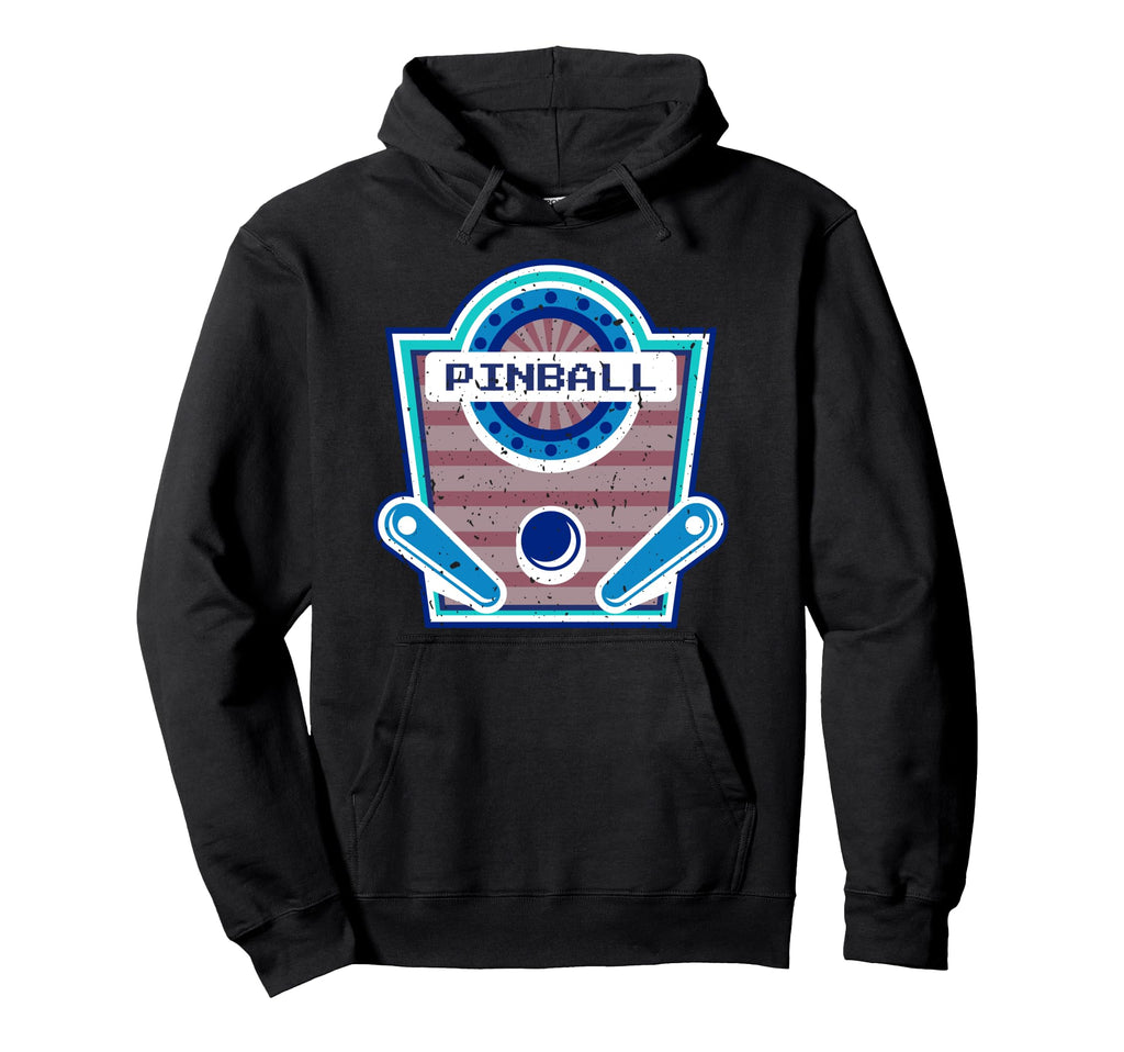 Pinball Funny Pinballer Flipping Ball Hoodie - Custom Art Print Men Women - T-Shirt, Sweatshirt, Hoodie