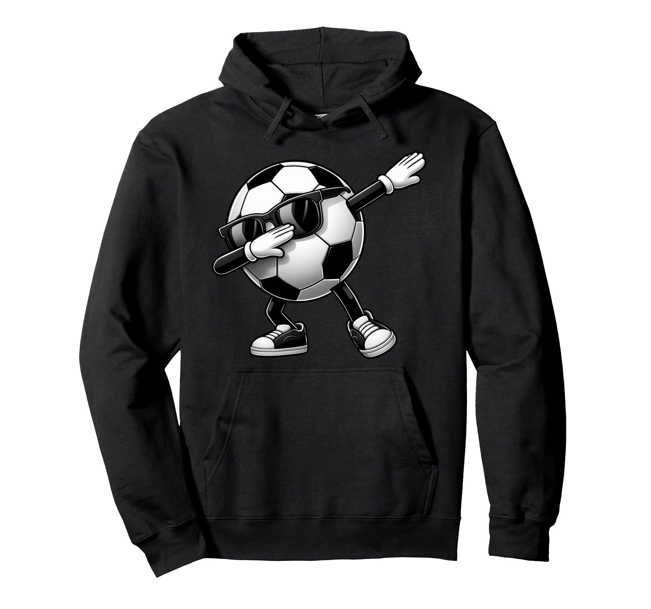 Dabbing Soccer Ball Soccer Sports Hoodie - Custom Art Print Men Women - T-Shirt, Sweatshirt, Hoodie