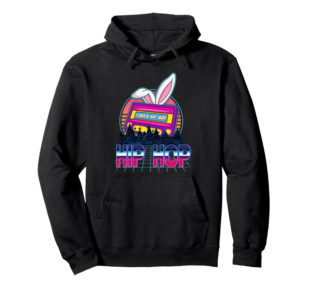 Bunny Hip Hop Cassette Mixtape Rabbit Hoodie - Aesthetic Graphic Men Women - T-Shirt, Sweatshirt, Hoodie