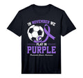 Mens Soccer Play Purple Pancreatic T-Shirt - Novelty Apparel for Adults - T-Shirt, Sweatshirt, Hoodie