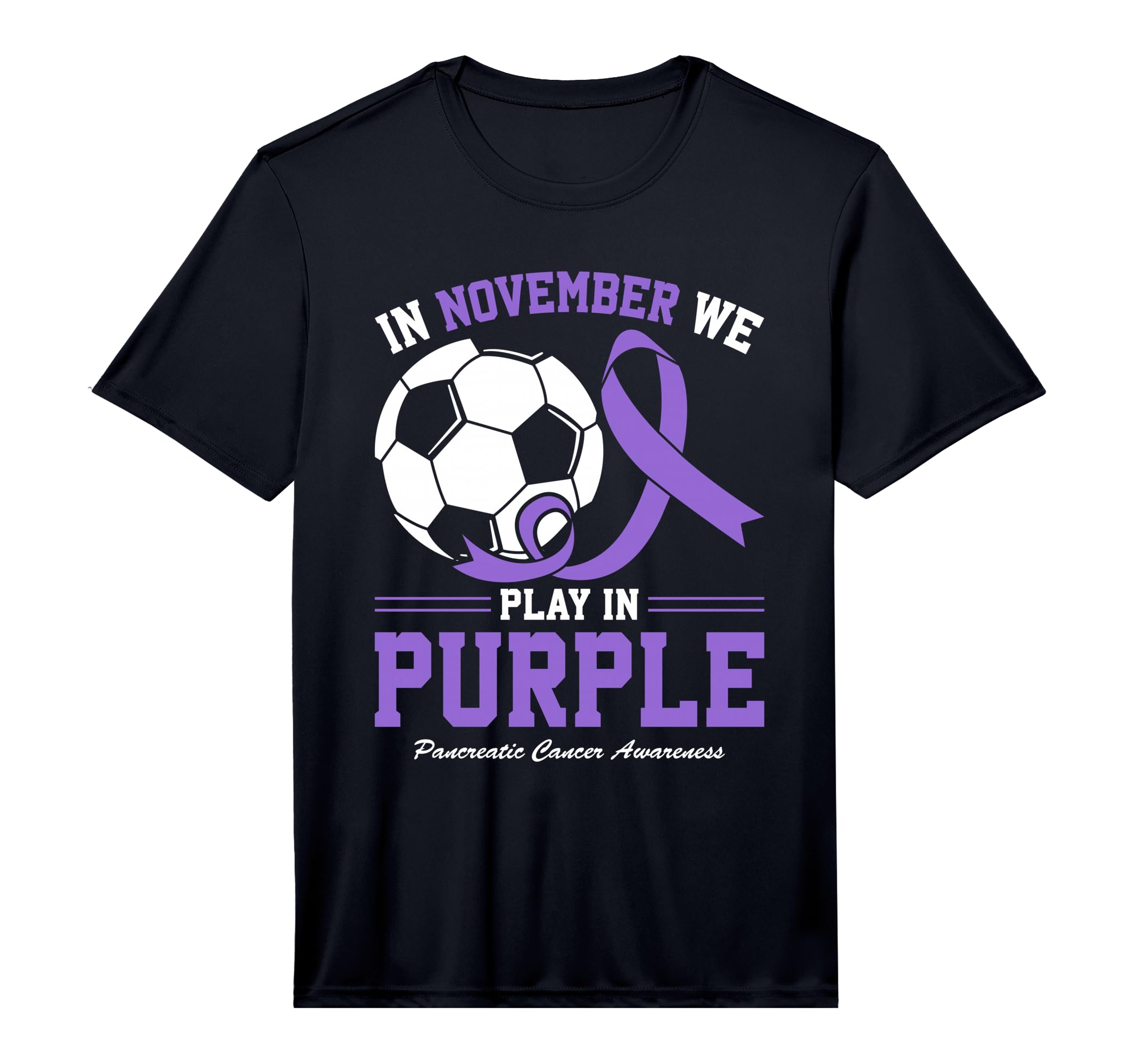 Mens Soccer Play Purple Pancreatic T-Shirt - Novelty Apparel for Adults - T-Shirt, Sweatshirt, Hoodie