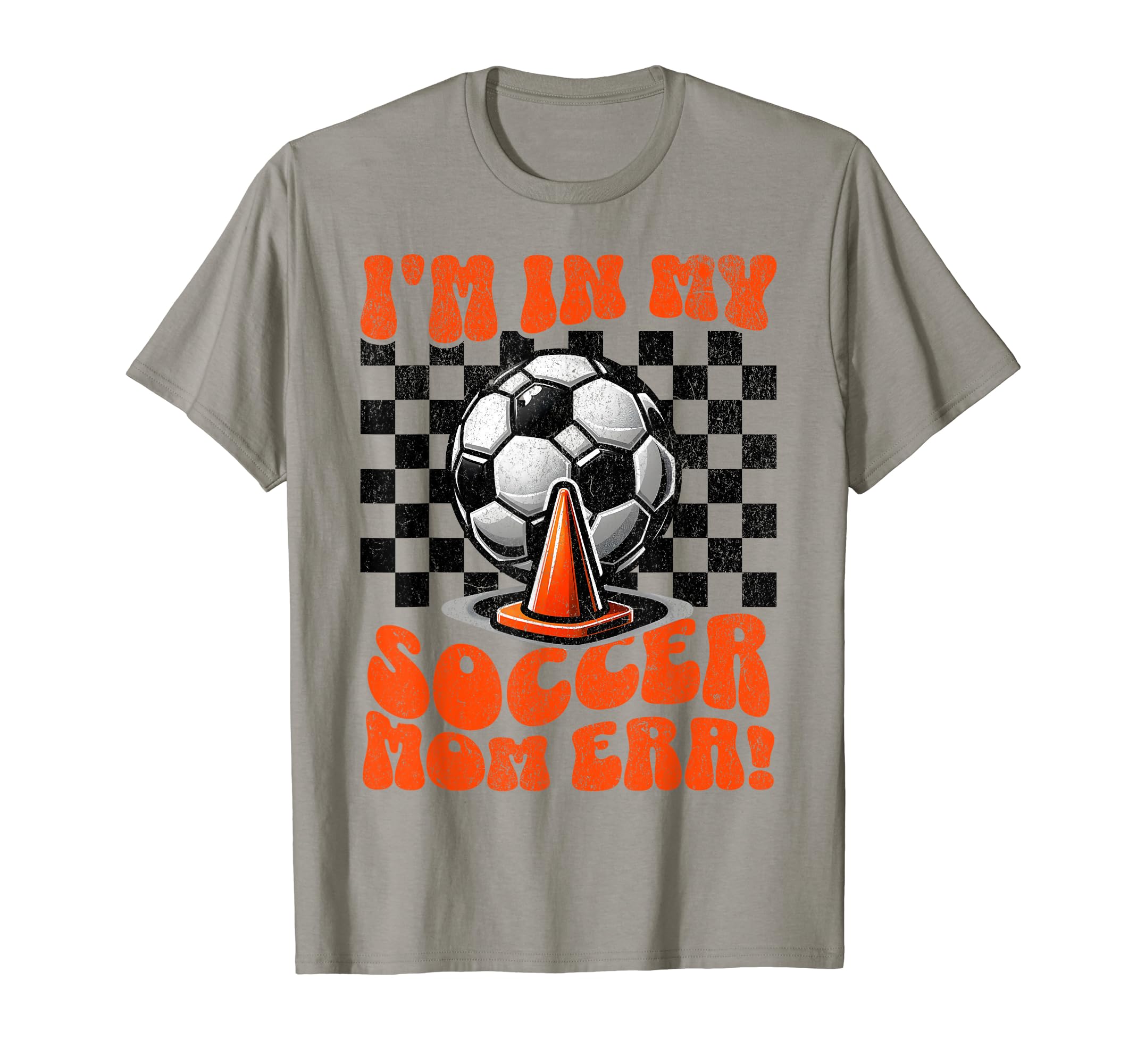 Im My Soccer Mom Era Checkerboard T-Shirt - Graphic Print for Adults - T-Shirt, Sweatshirt, Hoodie
