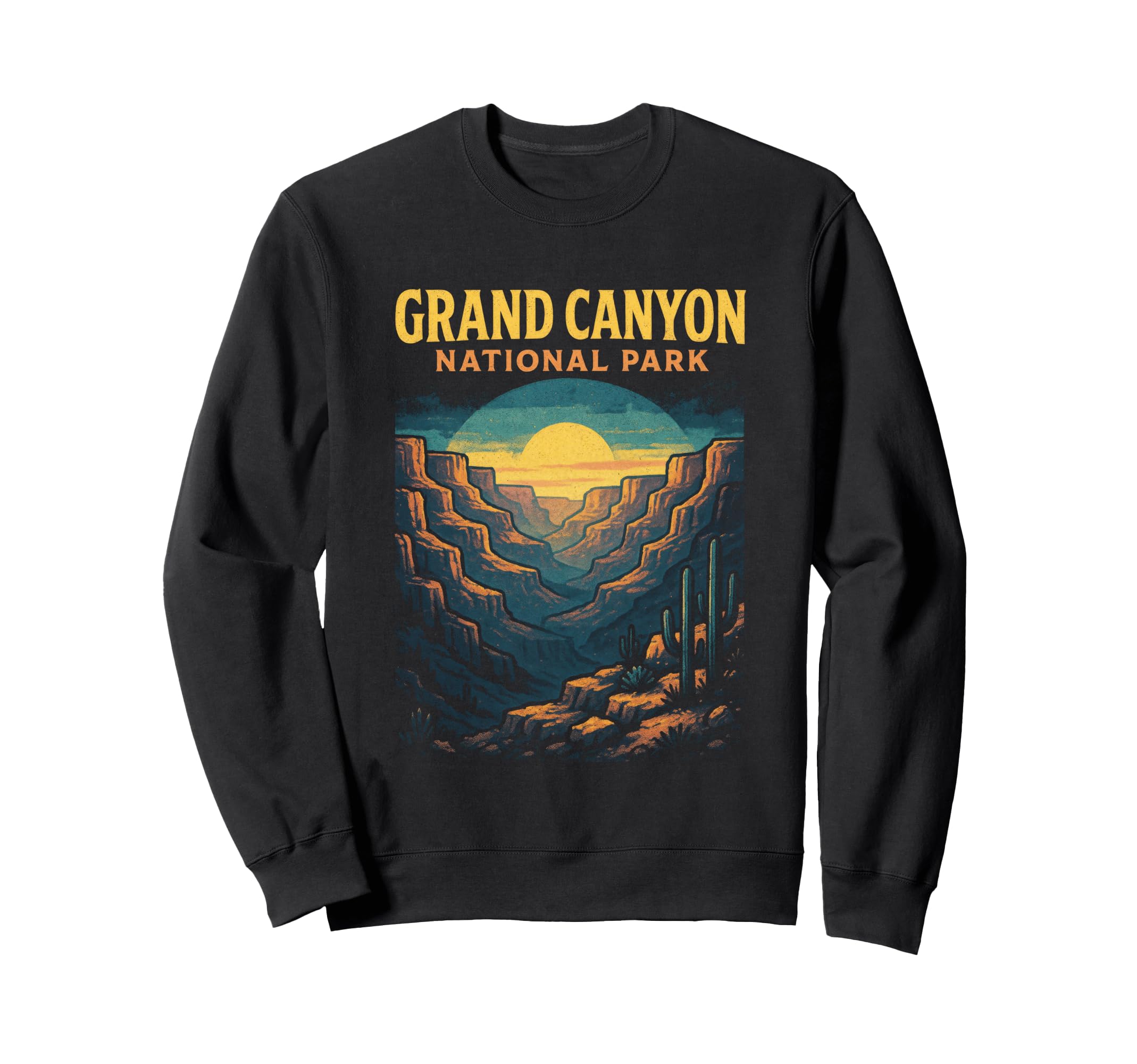 Grand Canyon National Park Sunset Sweatshirt - Custom Art Print for Adults - T-Shirt, Sweatshirt, Hoodie