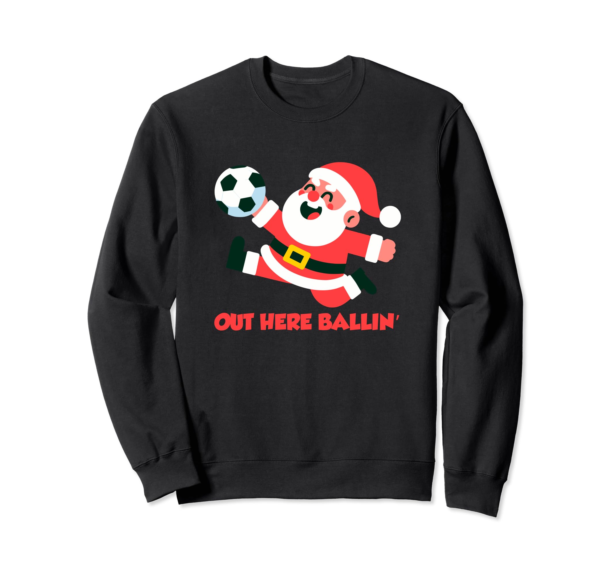 Soccer Goalkeeper Holiday Santa Claus Sweatshirt - Graphic Print Unisex - T-Shirt, Sweatshirt, Hoodie
