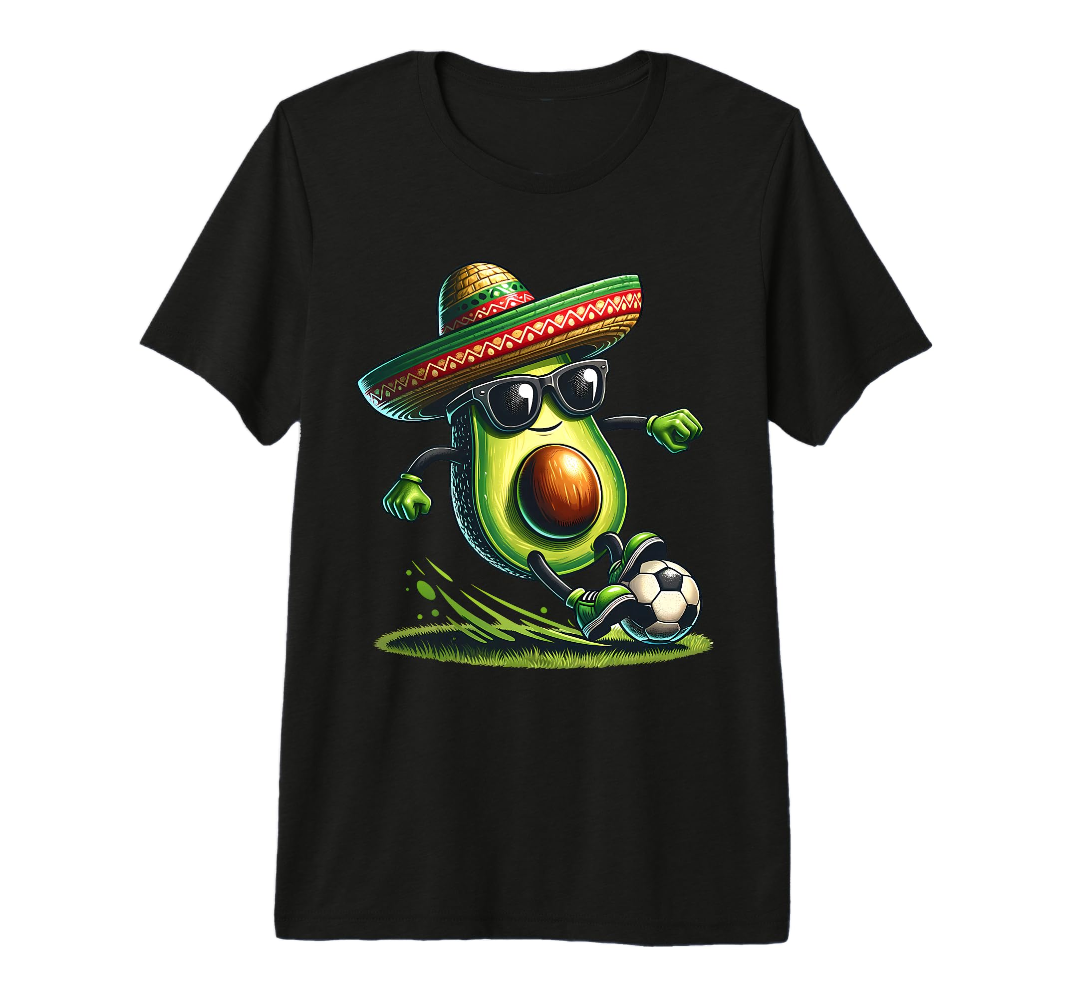 Funny Avocado Playing Soccer T-Shirt - Casual Everyday Wear Men Women - T-Shirt, Sweatshirt, Hoodie