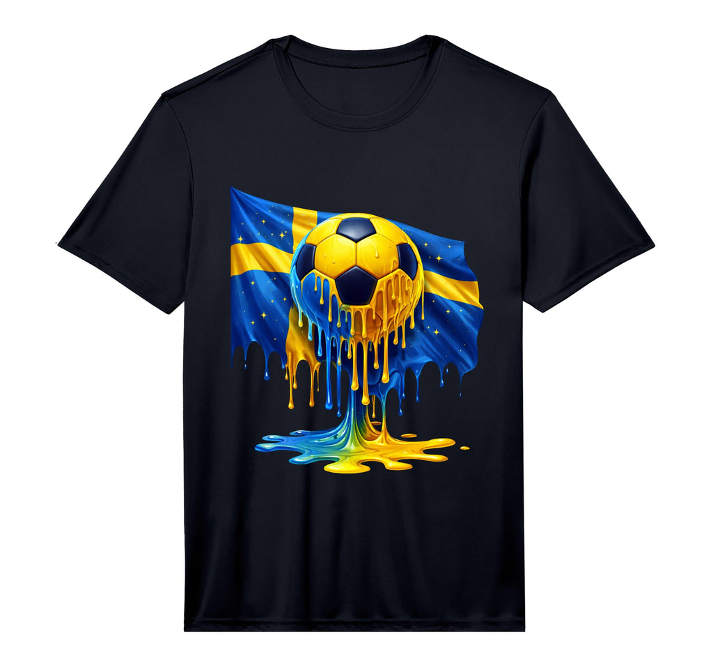 Mens Soccer Sweden Performance T-Shirt - Novelty Apparel for Adults - T-Shirt, Sweatshirt, Hoodie