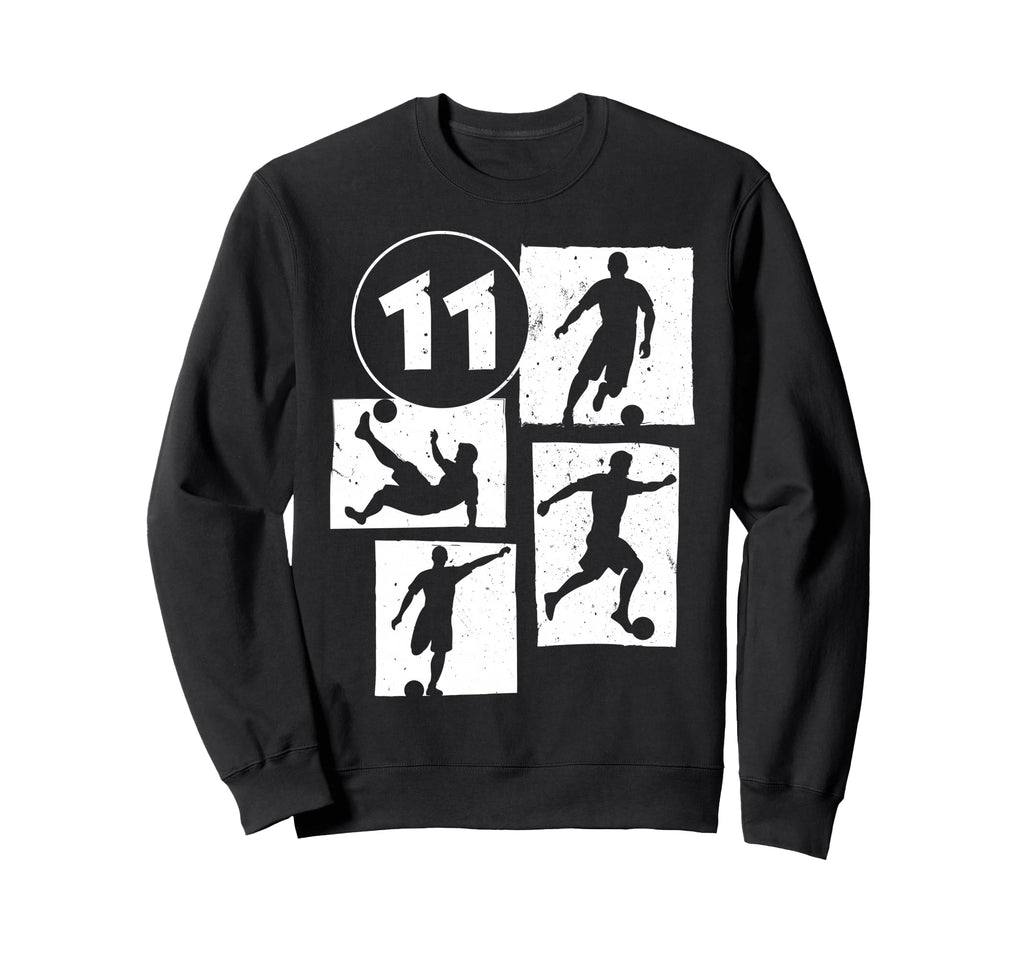 11Th Birthday Soccer Player Football Sweatshirt - Trendy Graphic Men Women - T-Shirt, Sweatshirt, Hoodie