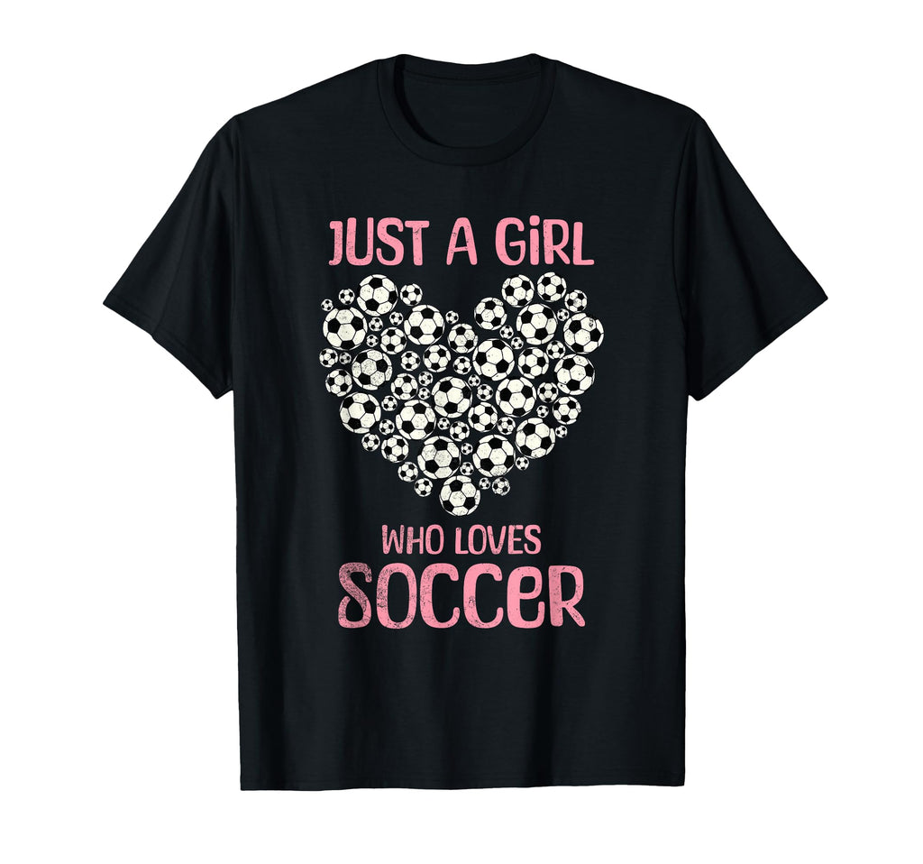 Just Who Loves Soccer Heart Womens T-Shirt - Aesthetic Graphic for Adults - T-Shirt, Sweatshirt, Hoodie