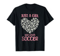 Just Who Loves Soccer Heart Womens T-Shirt - Aesthetic Graphic for Adults - T-Shirt, Sweatshirt, Hoodie
