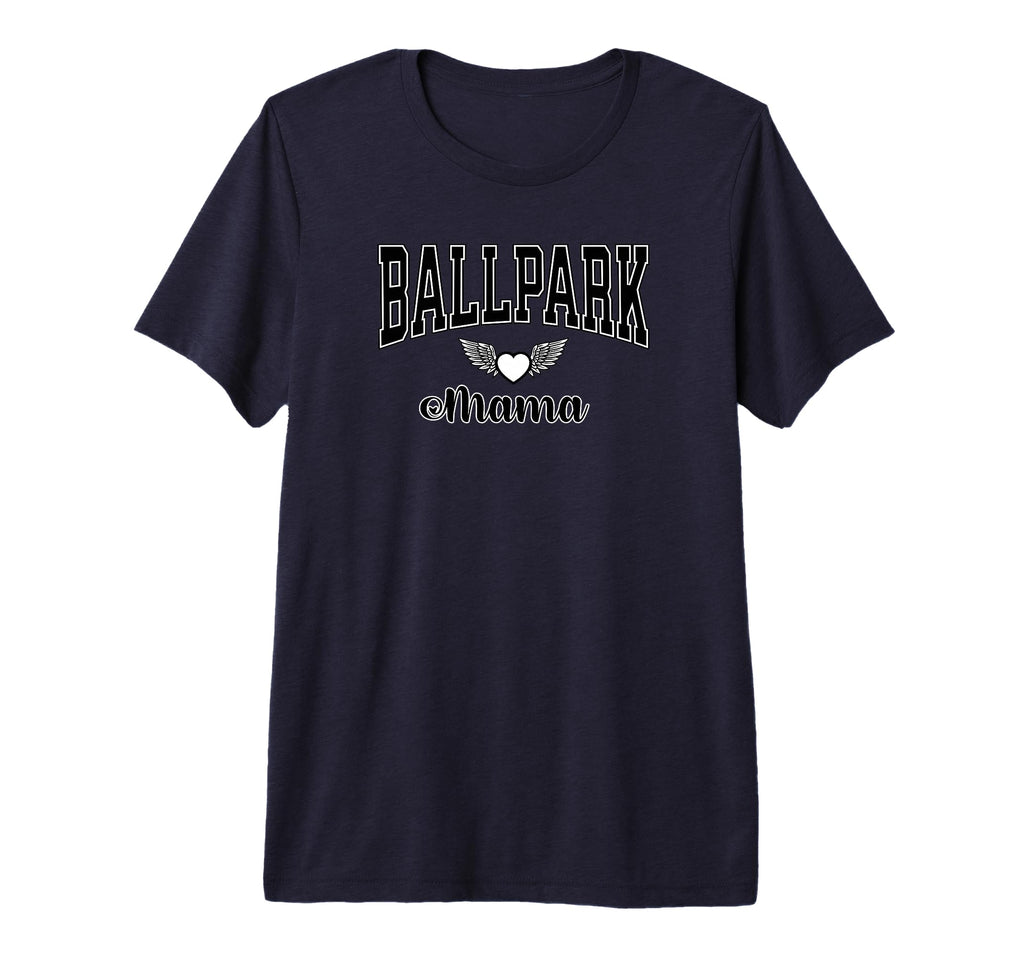 Ballpark Mama Baseball Moms Soccer Moms T-Shirt - Custom Art Print Unisex - T-Shirt, Sweatshirt, Hoodie