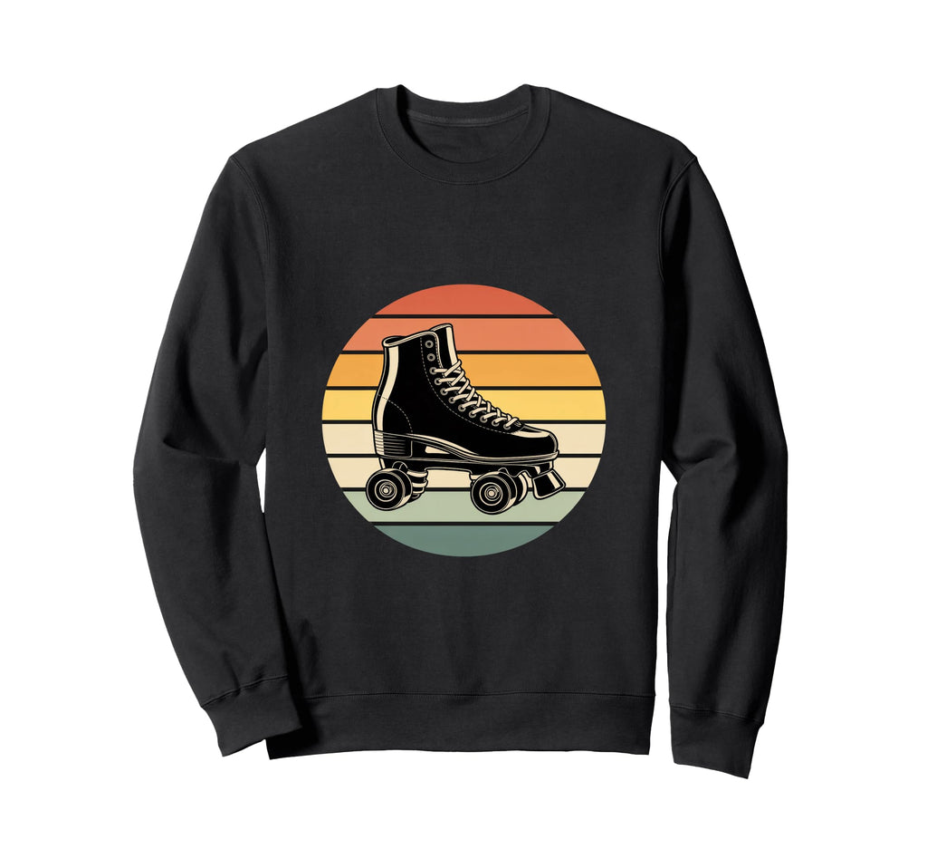 Roller Skate Shoes Sunset Roller Skating Sweatshirt - Trendy Graphic Unisex - T-Shirt, Sweatshirt, Hoodie