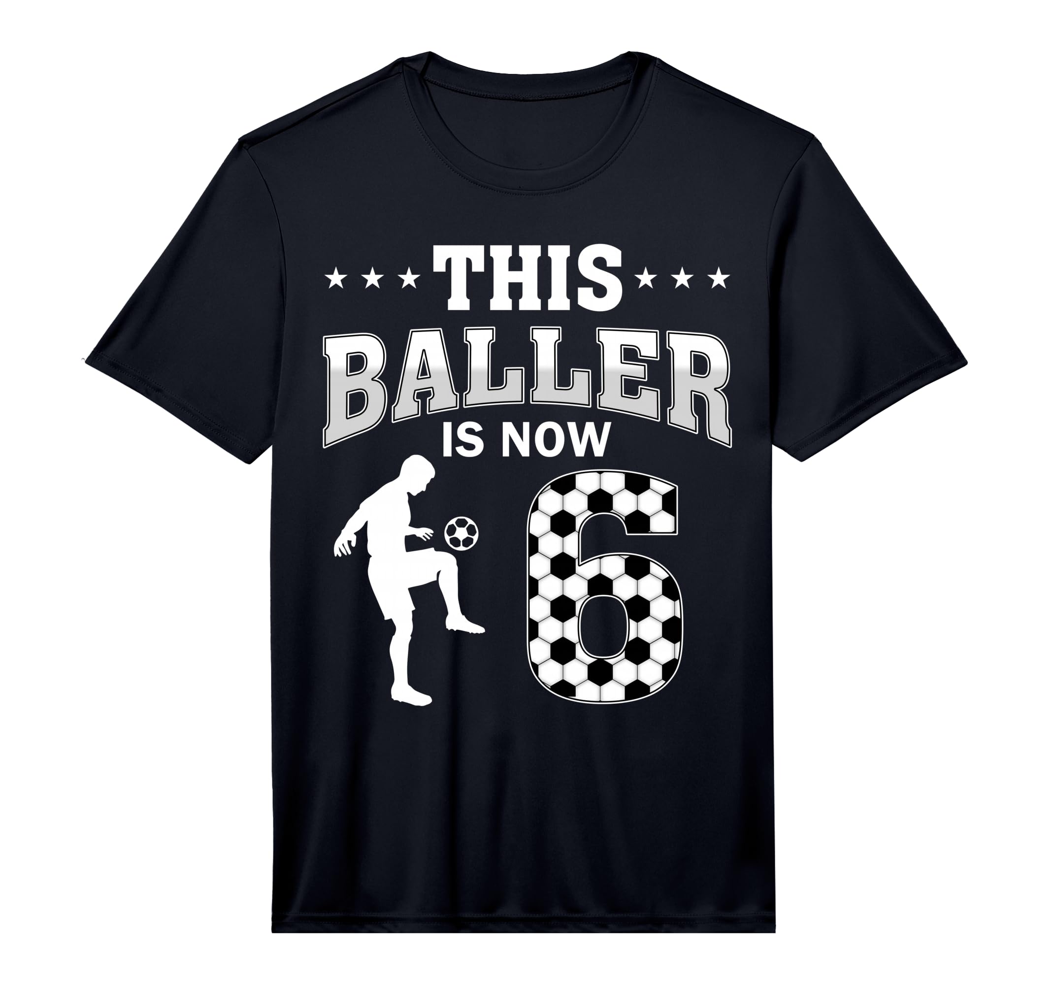 This Baller Is Now 6 Soccer 6Th Birthday T-Shirt - Graphic Print Unisex - T-Shirt, Sweatshirt, Hoodie