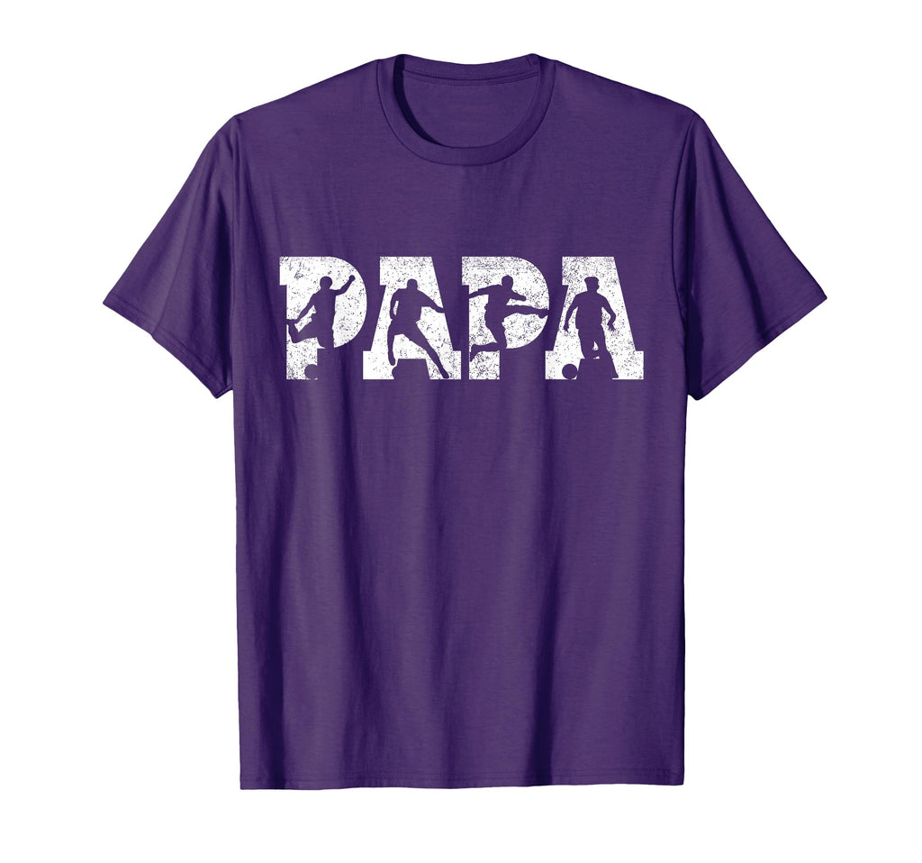 Soccer Papa Soccer Fathers Day T-Shirt - Minimalist Print for Adults - T-Shirt, Sweatshirt, Hoodie