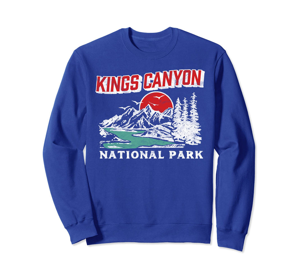 Kings Canyon National Park 80S Sweatshirt - Trendy Graphic for Adults - T-Shirt, Sweatshirt, Hoodie
