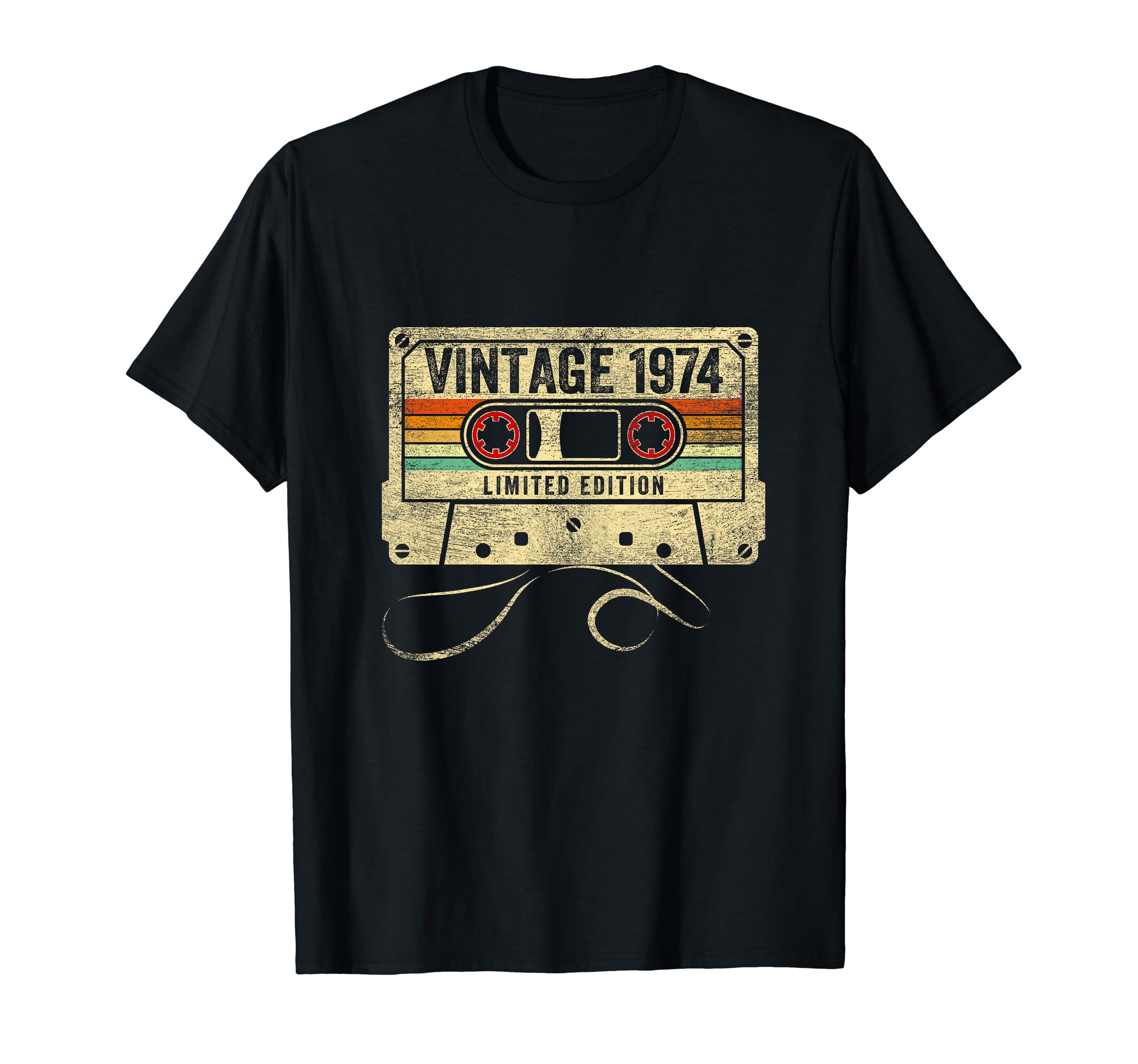 1974 50Th Birthday Cassette Tape 50 Years T-Shirt - Trendy Graphic Unisex - T-Shirt, Sweatshirt, Hoodie