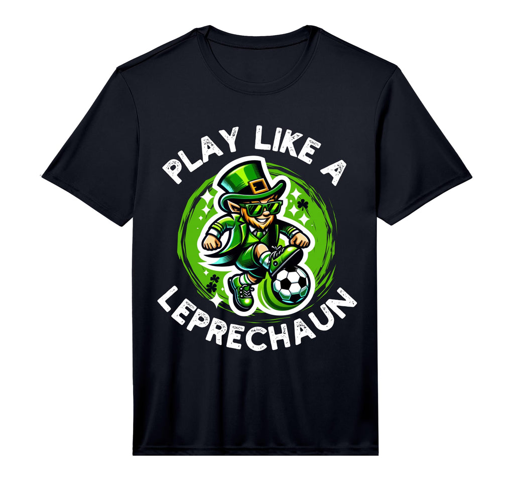 Leprechaun Shamrock St Patricks Day Soccer T-Shirt - Trendy Graphic Unisex - T-Shirt, Sweatshirt, Hoodie