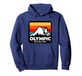 Olympic National Park Washington Hoodie - Minimalist Print Men Women - T-Shirt, Sweatshirt, Hoodie