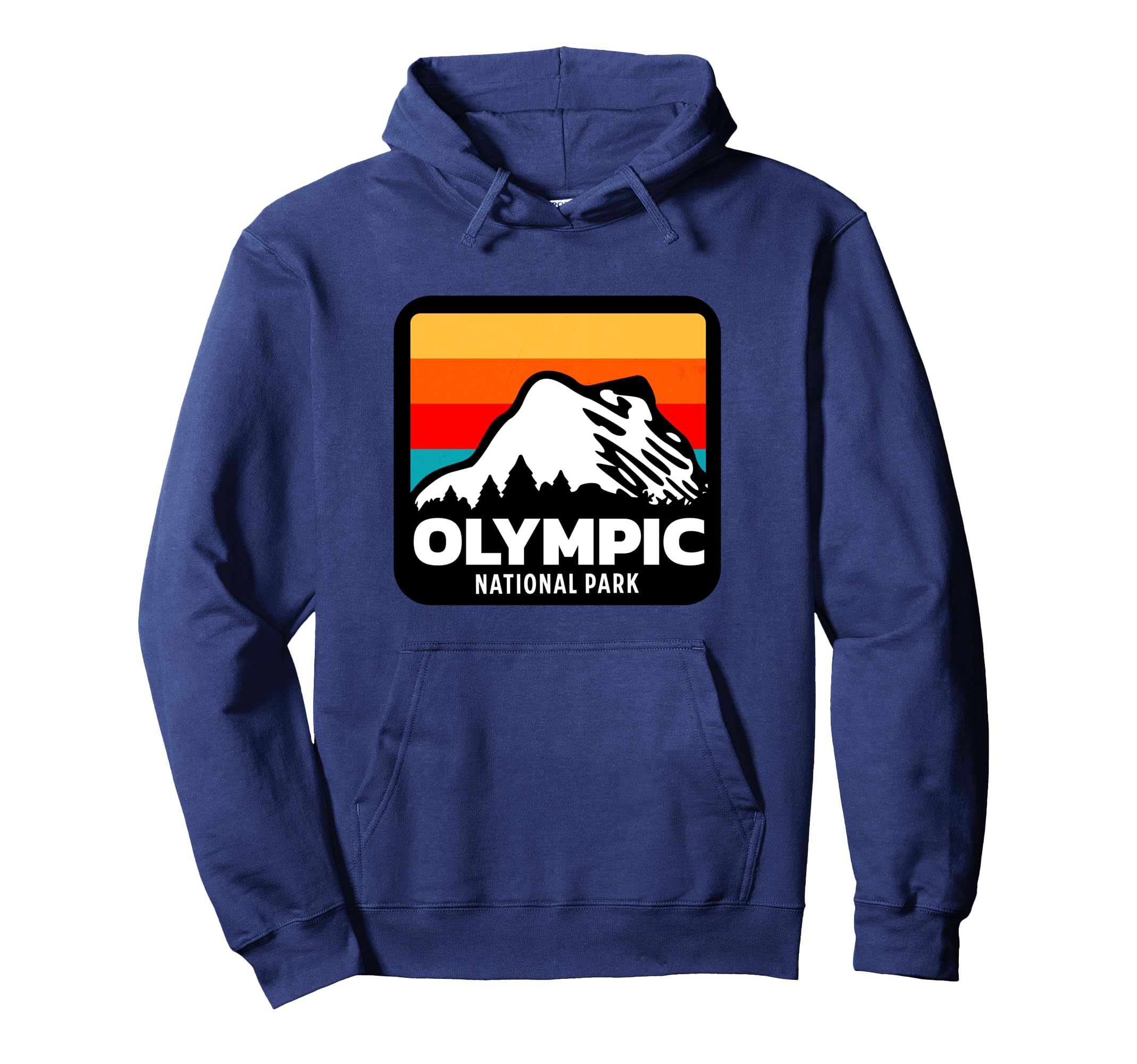 Olympic National Park Washington Hoodie - Minimalist Print Men Women - T-Shirt, Sweatshirt, Hoodie