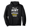 Proud Aunt Soccer Senior 2026 Graduation Hoodie - Graphic Print Men Women - T-Shirt, Sweatshirt, Hoodie