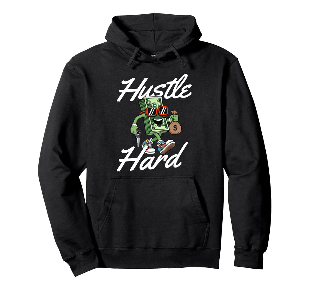 Hustle Hard 80S 90S Old School Hip Hop Hoodie - Aesthetic Graphic Men Women - T-Shirt, Sweatshirt, Hoodie