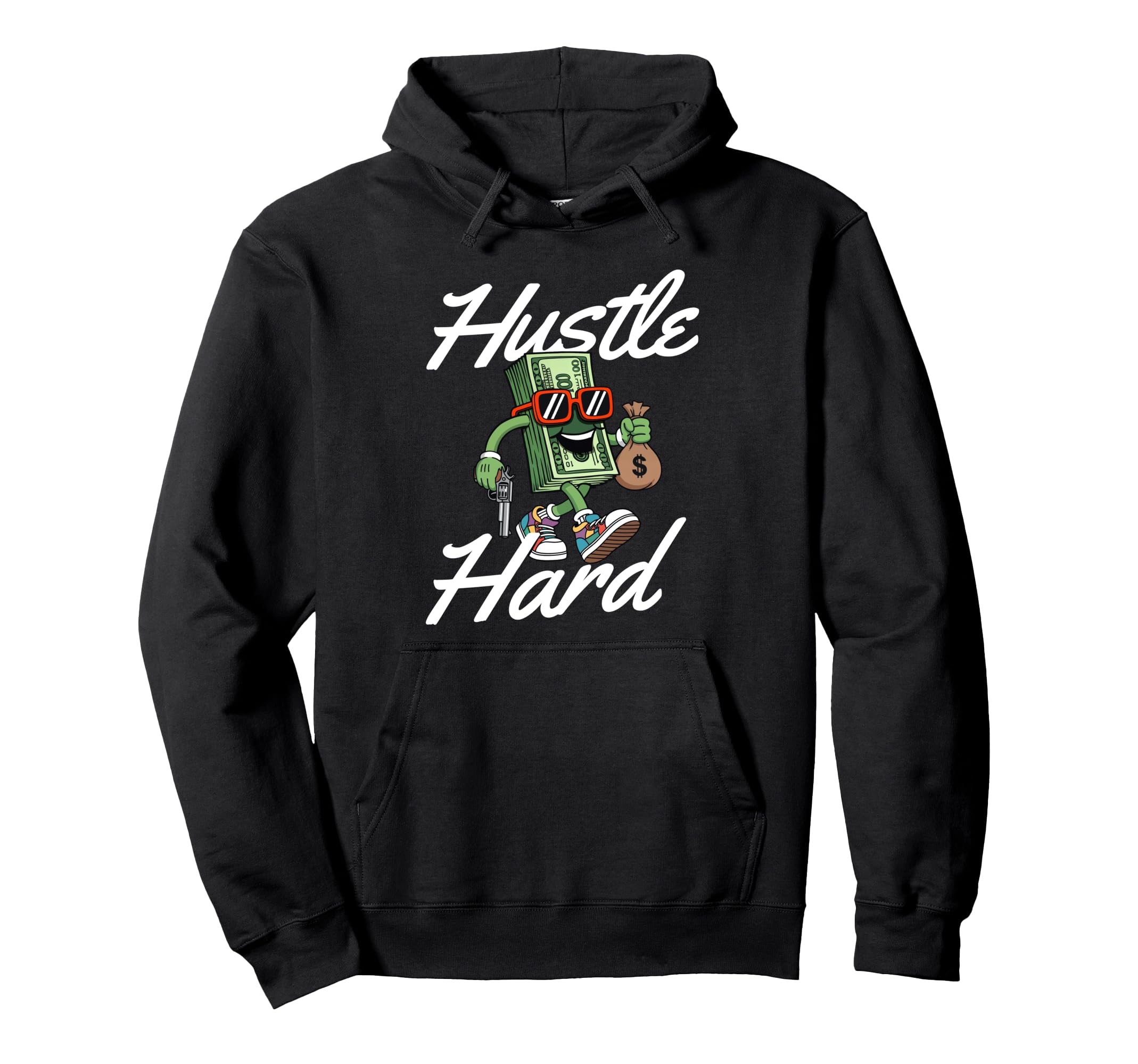 Hustle Hard 80S 90S Old School Hip Hop Hoodie - Aesthetic Graphic Men Women - T-Shirt, Sweatshirt, Hoodie