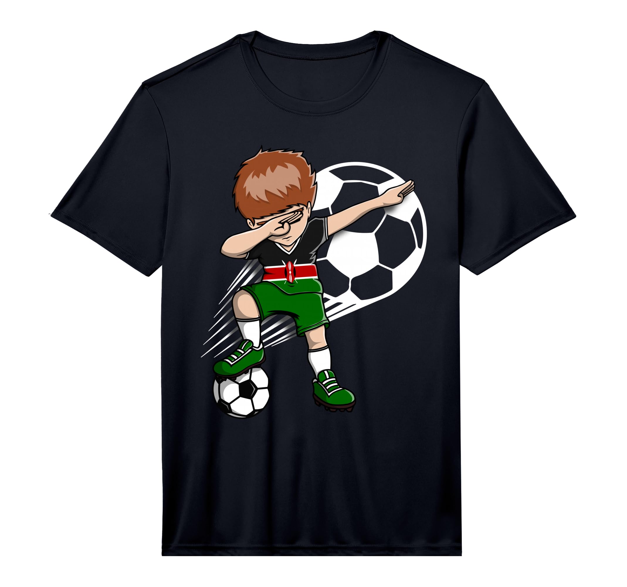 Dabbing Soccer Kenya Jersey Kenyan T-Shirt - Streetwear Style for Adults - T-Shirt, Sweatshirt, Hoodie