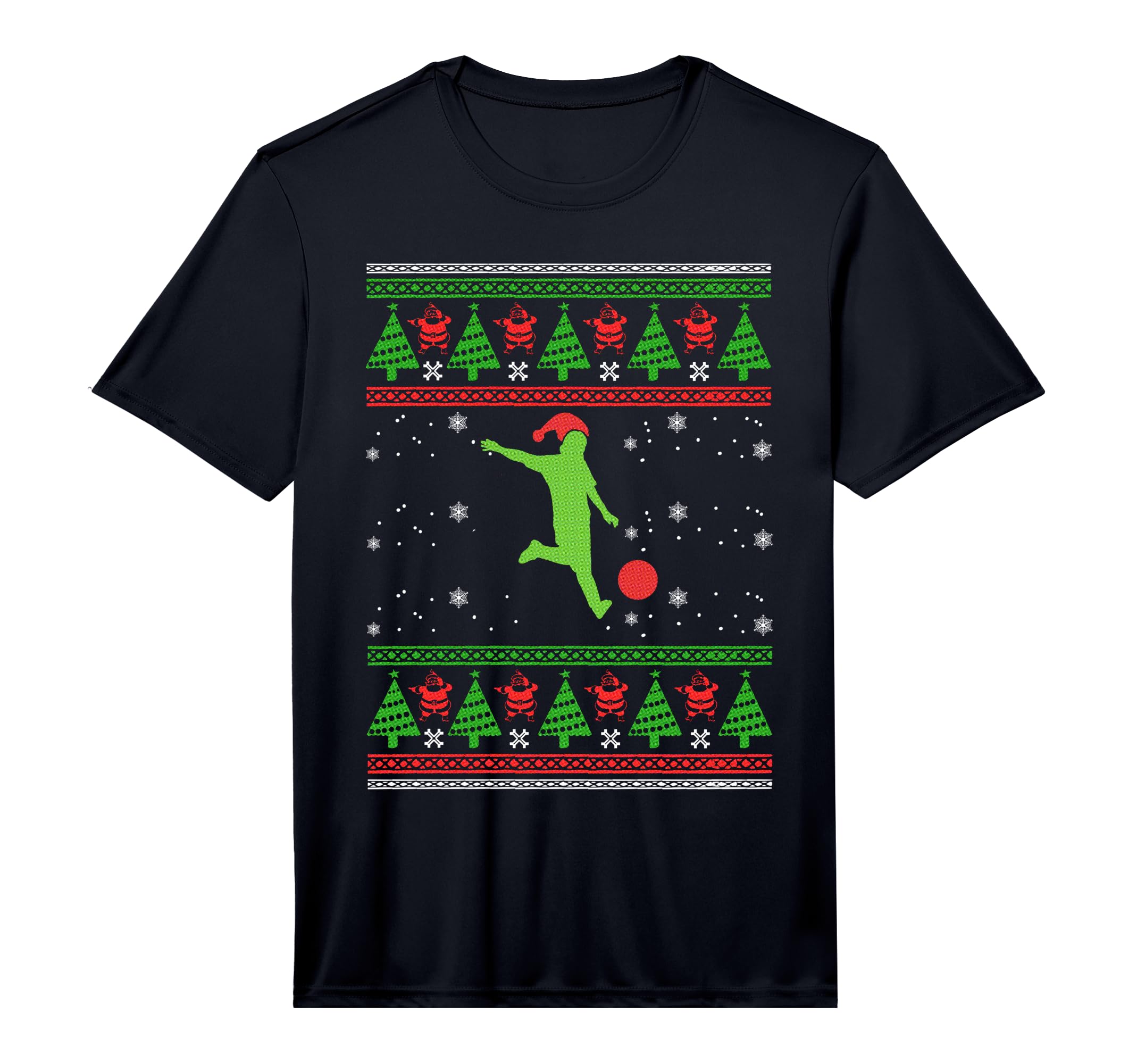 Soccer Player Sport Ugly X Mas T-Shirt - Aesthetic Graphic for Adults - T-Shirt, Sweatshirt, Hoodie