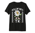 Rollin Into Tk Daisy Roller Skate Back T-Shirt - Trendy Graphic Men Women - T-Shirt, Sweatshirt, Hoodie