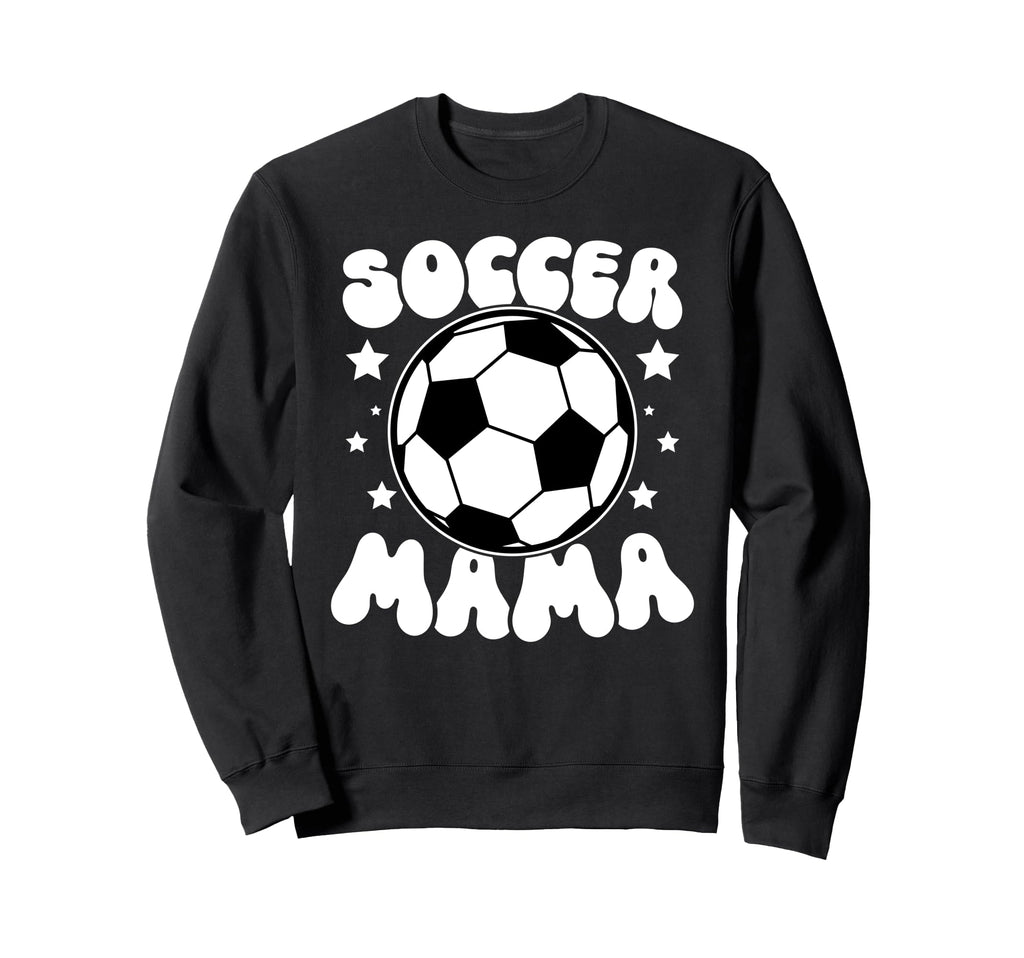 Soccer Mama Groovy Soccer Mom Sweatshirt - Casual Everyday Wear for Adults - T-Shirt, Sweatshirt, Hoodie