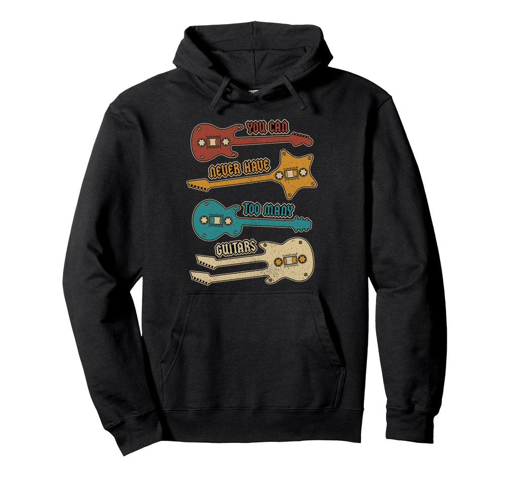 70S 80S Rock Band Outfit Guitar Hoodie - Casual Everyday Wear for Adults - T-Shirt, Sweatshirt, Hoodie