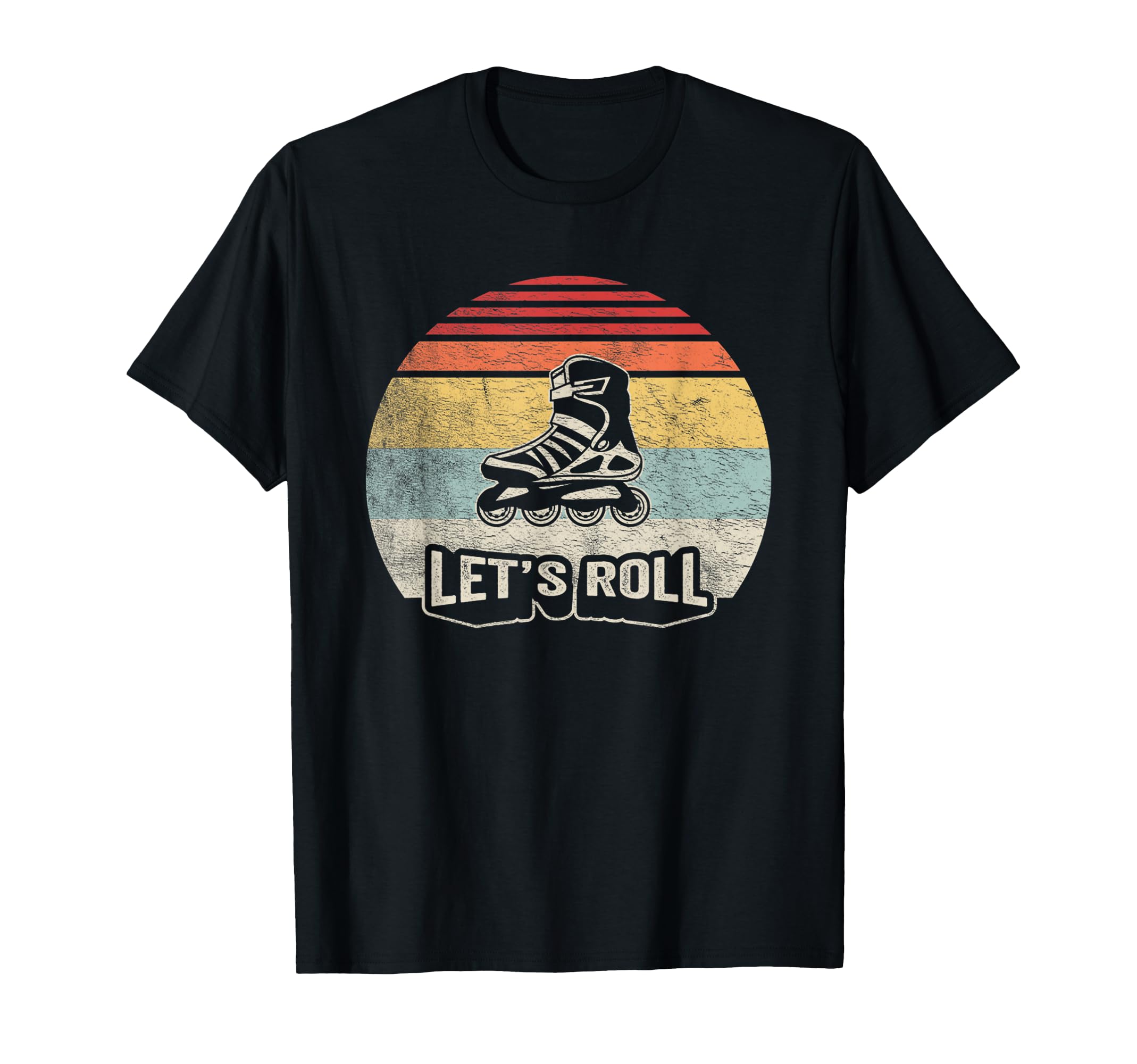 Lets Roll Inline Skate Rollerblading T-Shirt - Unique Graphic for Adults - T-Shirt, Sweatshirt, Hoodie