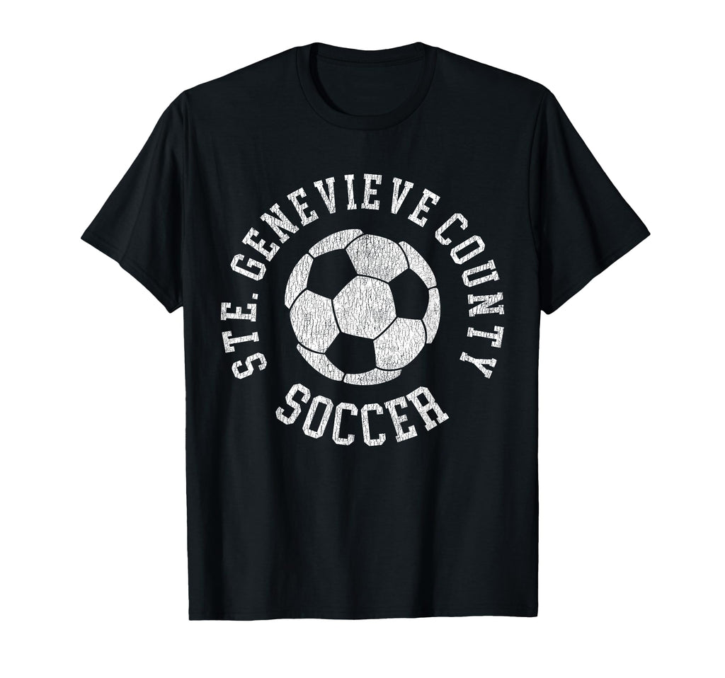 Ste Genevieve County Soccer Distressed 90S T-Shirt - Unique Graphic Unisex - T-Shirt, Sweatshirt, Hoodie