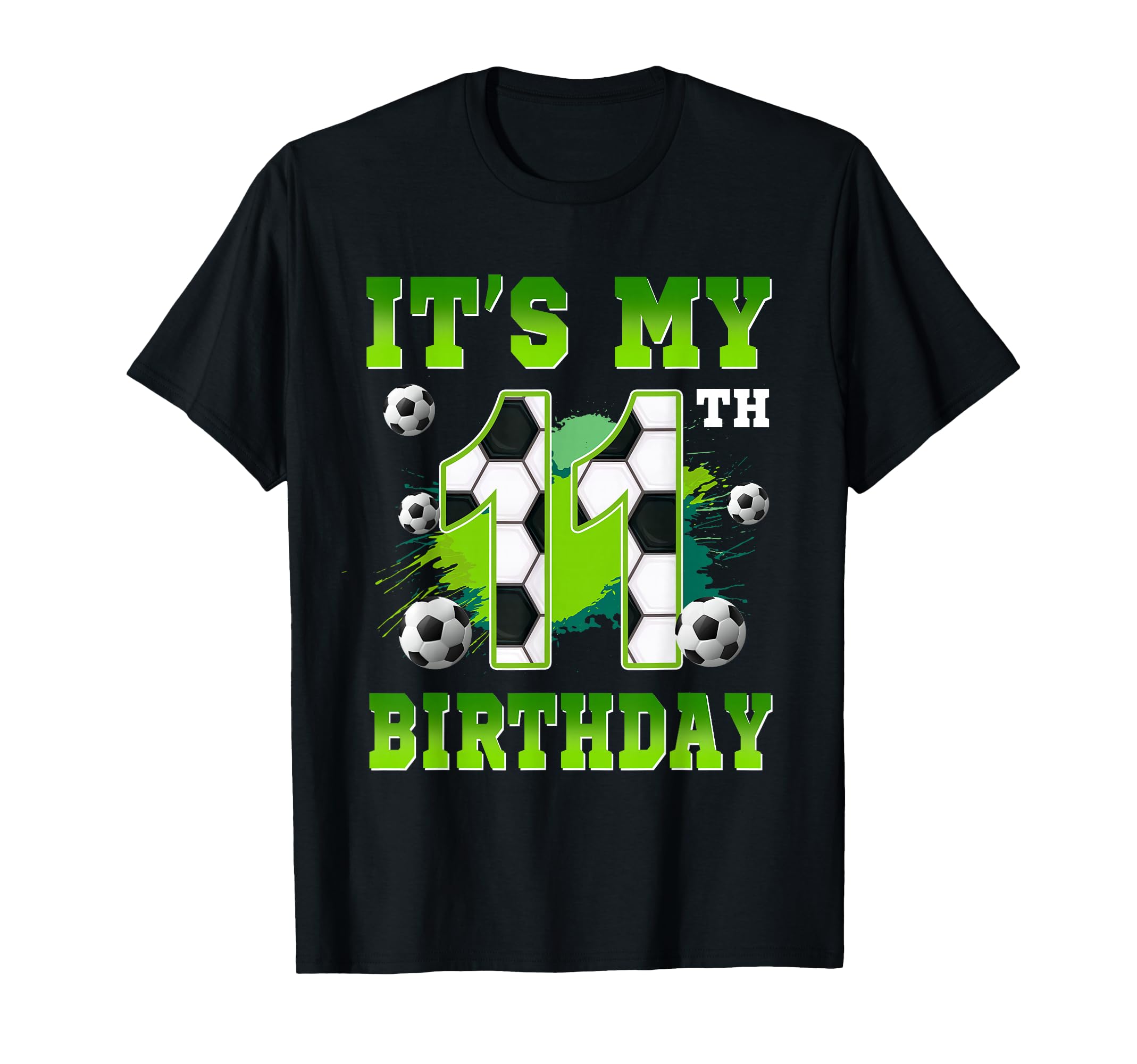 Its My 11Th Birthday Soccer Party 11 T-Shirt - Minimalist Print Unisex - T-Shirt, Sweatshirt, Hoodie