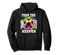 Fear Keeper Soccer Goalkeeper Goalie Hoodie - Minimalist Print for Adults - T-Shirt, Sweatshirt, Hoodie