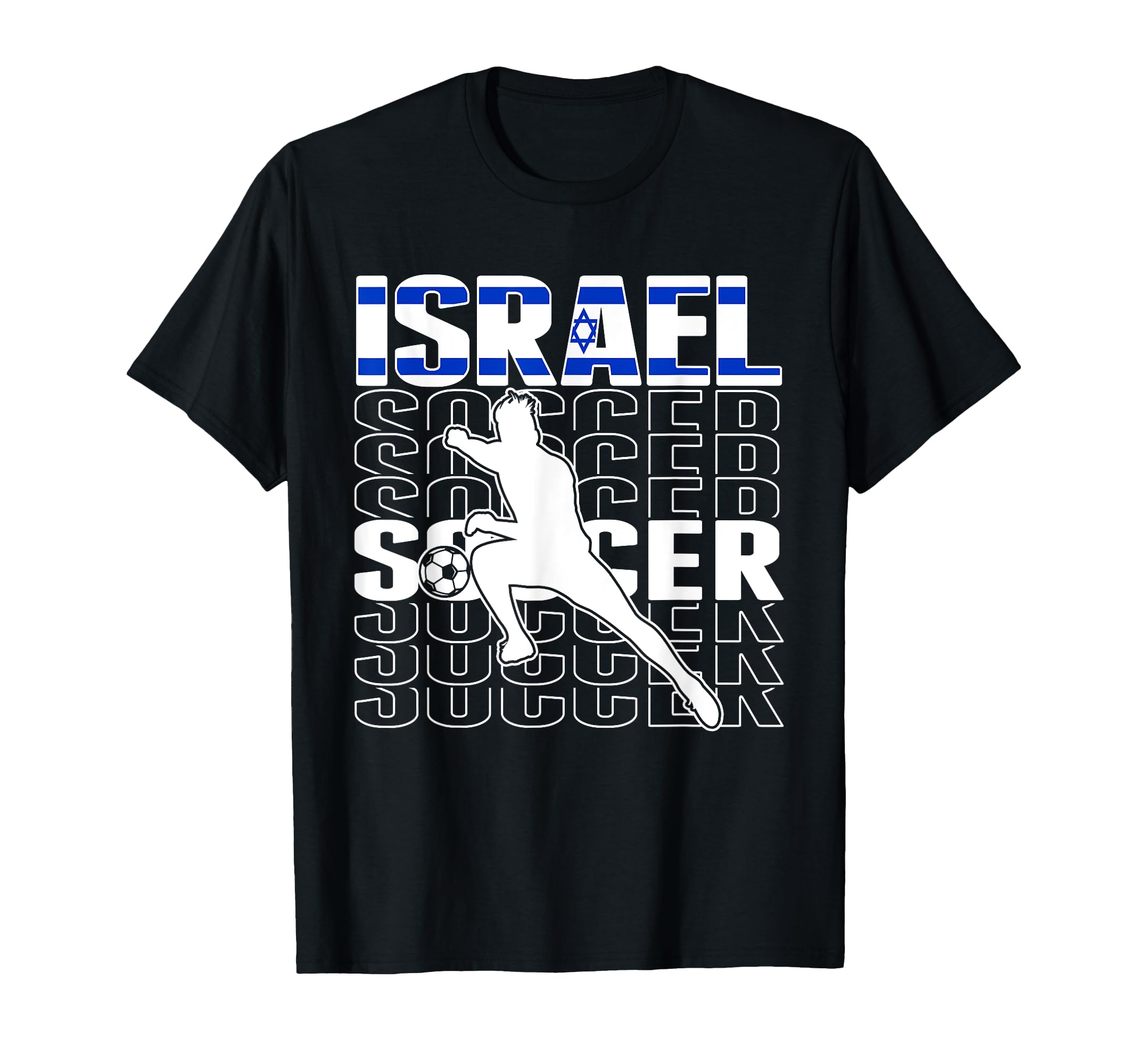 Israel Soccer Fans Jersey Israeli Flag T-Shirt - Minimalist Print Unisex - T-Shirt, Sweatshirt, Hoodie