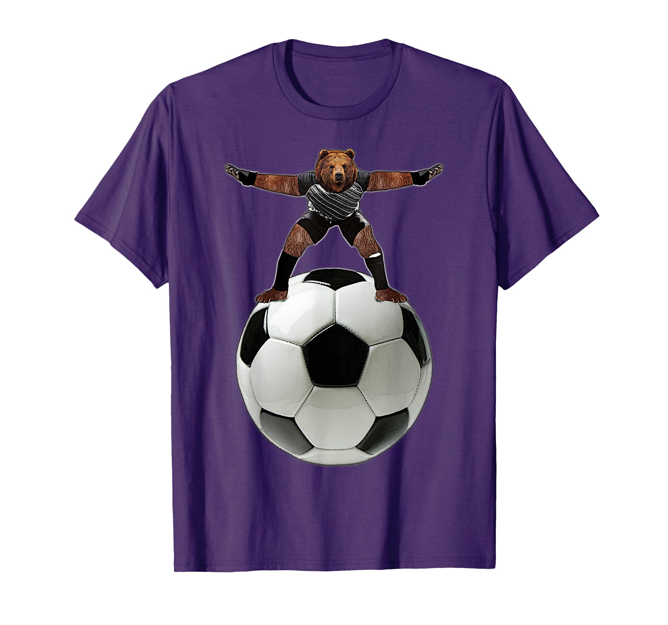 Bear Goalie Soccer Ball Behrbones T-Shirt - Casual Everyday Wear Men Women - T-Shirt, Sweatshirt, Hoodie