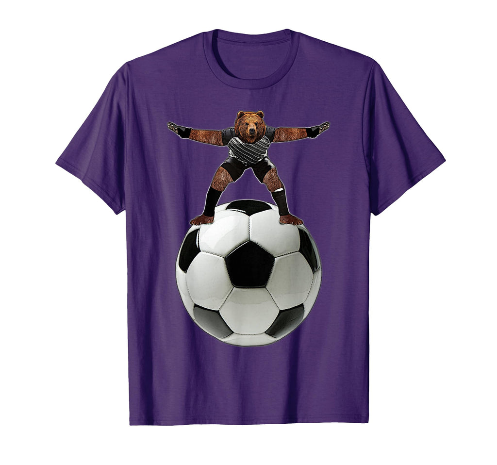 Bear Goalie Soccer Ball Behrbones T-Shirt - Custom Art Print Men Women - T-Shirt, Sweatshirt, Hoodie