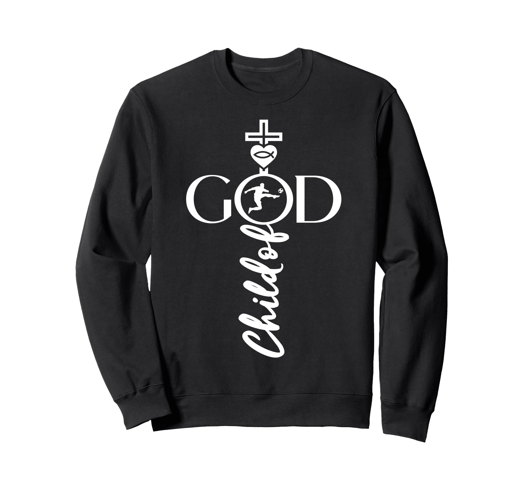 Religious Jesus Soccer Child God Soccer Sweatshirt - Novelty Apparel Unisex - T-Shirt, Sweatshirt, Hoodie