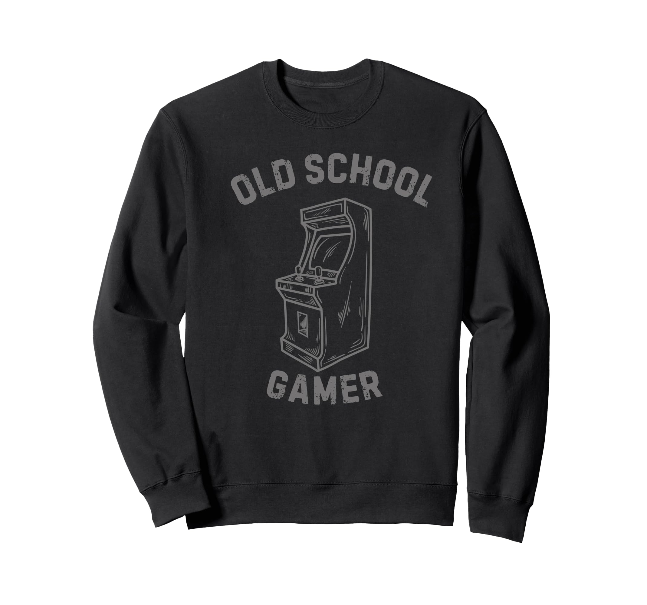 Old School Gamer Arcade Sweatshirt - Minimalist Print Men Women - T-Shirt, Sweatshirt, Hoodie
